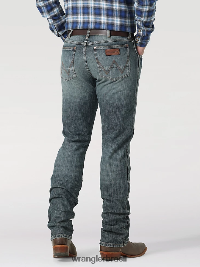 Wrangler calça jeans retrô slim fit com perna reta trecho do cavaleiro das trevas (112318445) homens roupas 00LN6N36
