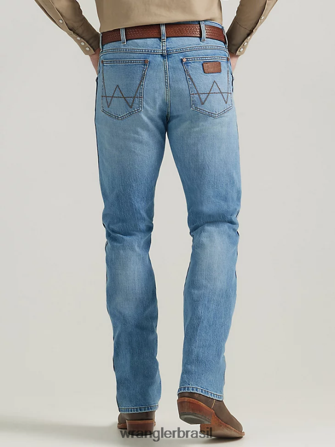 Wrangler calça jeans retrô slim fit código (112330335) homens roupas 00LN6N12