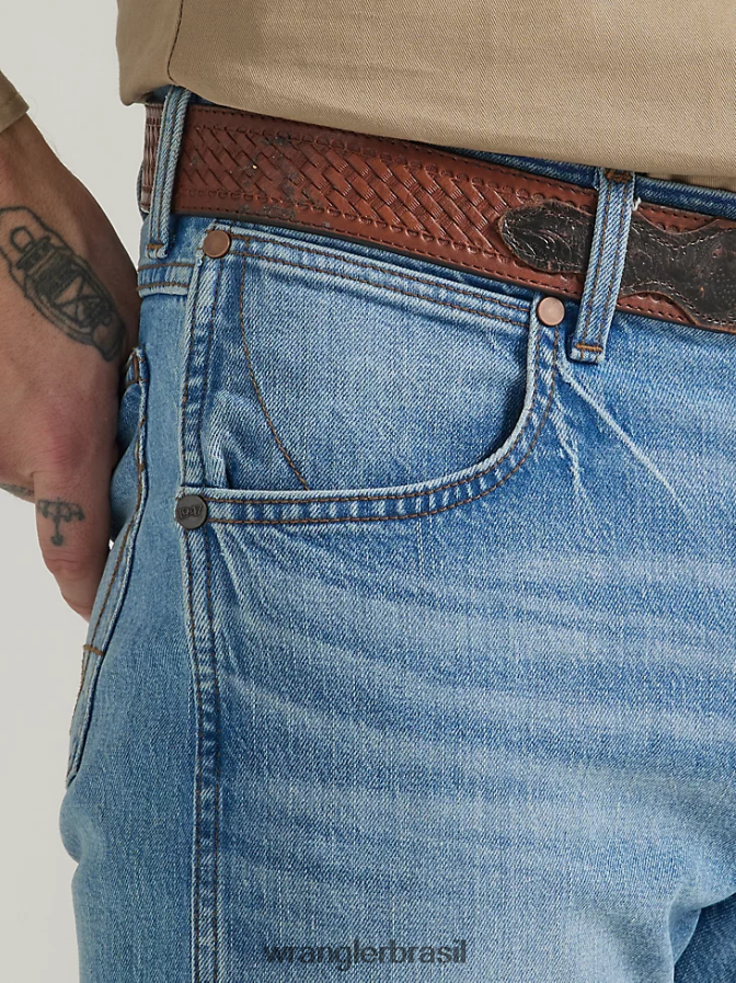 Wrangler calça jeans retrô slim fit código (112330335) homens roupas 00LN6N12