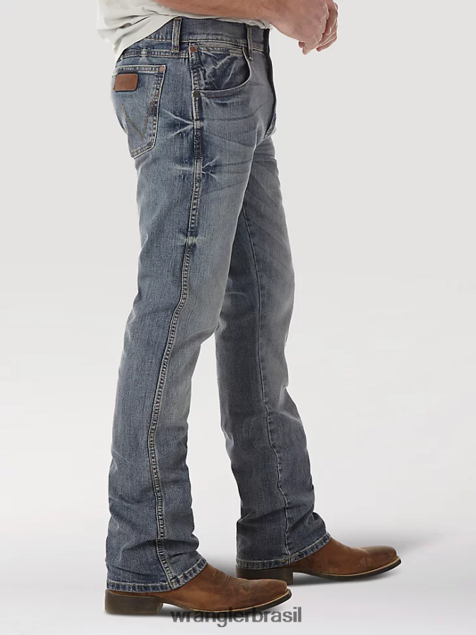 Wrangler calça jeans retrô slim fit greeley (77mwzgl) homens roupas 00LN6N5