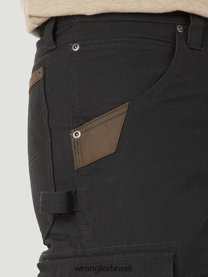 Wrangler calça ranger de trabalho preto (10wmwr1bl) homens roupas 00LN6N681
