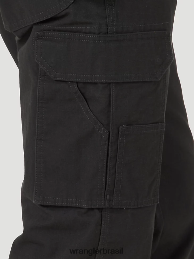 Wrangler calça ranger de trabalho preto (10wmwr1bl) homens roupas 00LN6N681