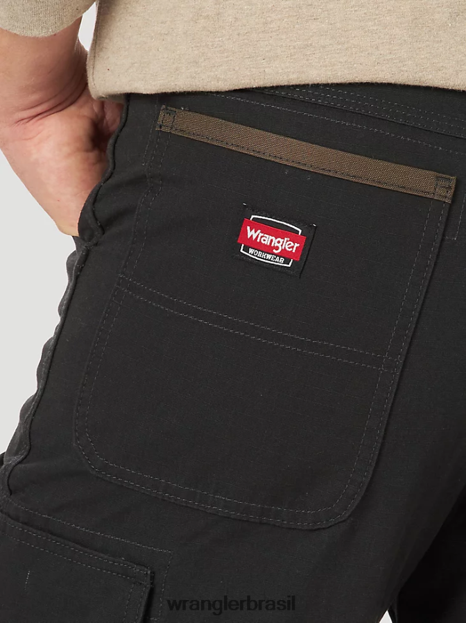 Wrangler calça ranger de trabalho preto (10wmwr1bl) homens roupas 00LN6N681