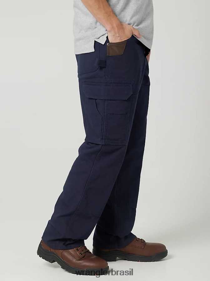 Wrangler calça ranger de trabalho safira escura (112327490) homens roupas 00LN6N683