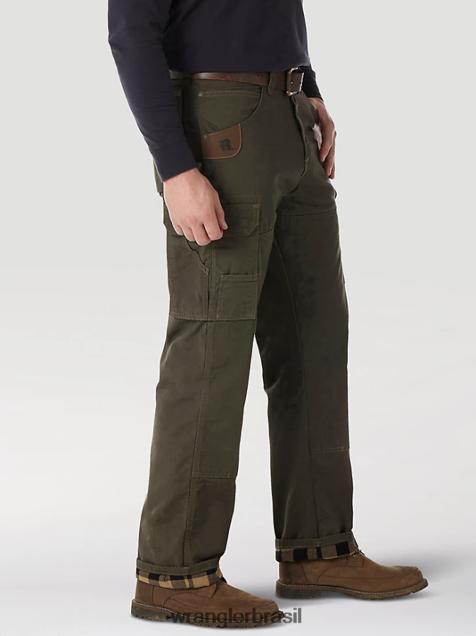 Wrangler calça riggs workwear forrada com ripstop ranger loden (3w065ld) homens roupas 00LN6N680