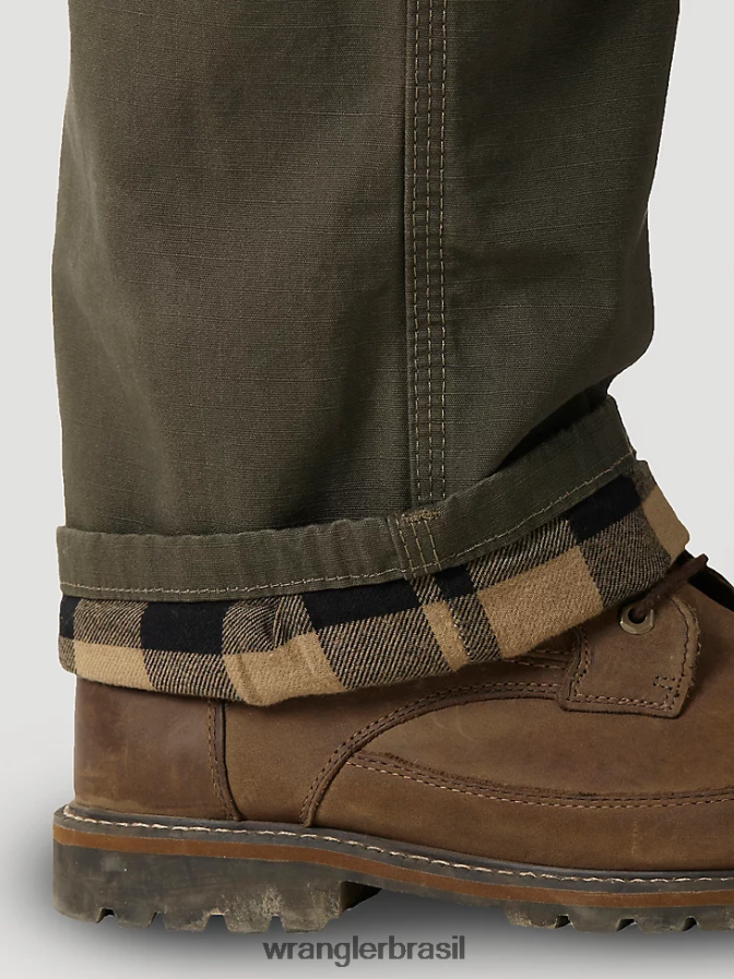 Wrangler calça riggs workwear forrada com ripstop ranger loden (3w065ld) homens roupas 00LN6N680