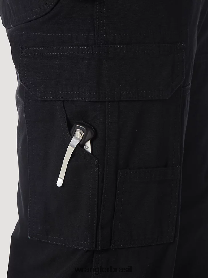 Wrangler calça riggs workwear forrada com ripstop ranger preto (3w065bl) homens roupas 00LN6N679