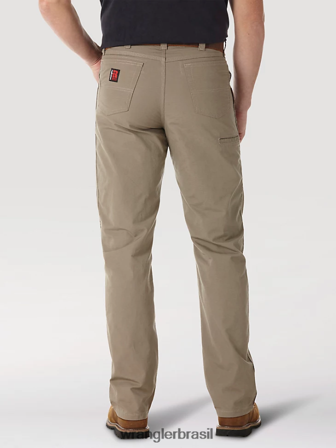 Wrangler calça técnica riggs workwear cáqui escuro (3w045dk) homens roupas 00LN6N660