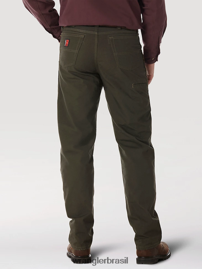 Wrangler calça técnica riggs workwear loden (3w045ld) homens roupas 00LN6N661