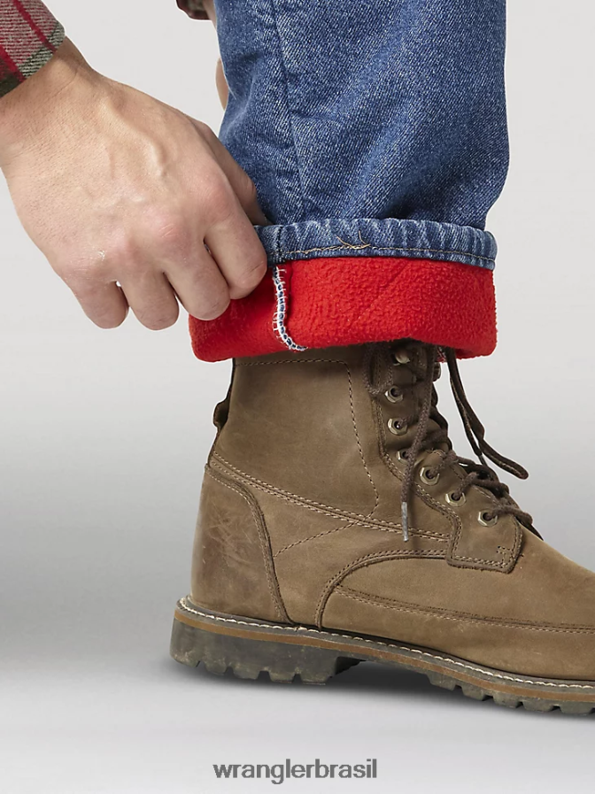 Wrangler calça térmica resistente lavado em pedra (33213sw) homens roupas 00LN6N196