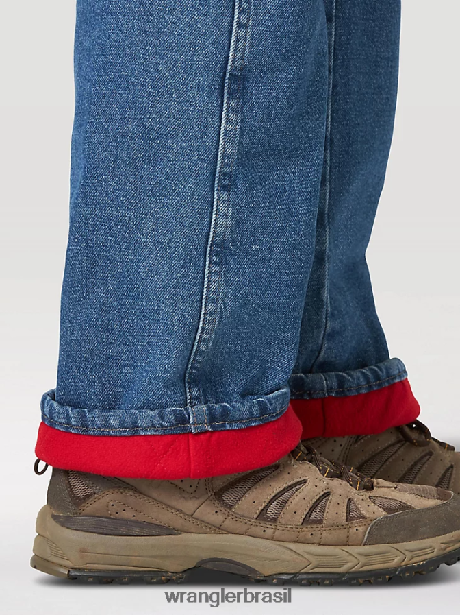 Wrangler calça térmica resistente lavado em pedra (33213sw) homens roupas 00LN6N196