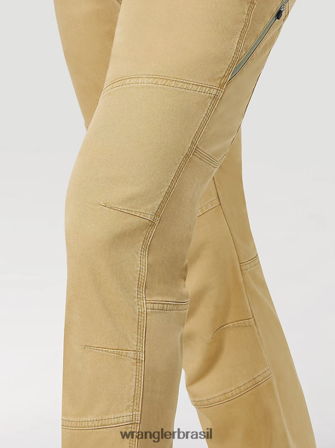 Wrangler calça utilitária reforçada atg alga marinha (ns857kl) homens roupas 00LN6N623