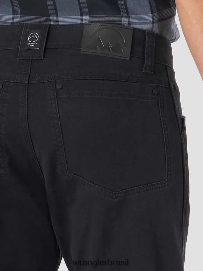 Wrangler calça utilitária reforçada atg caviar (ns857cv) homens roupas 00LN6N625