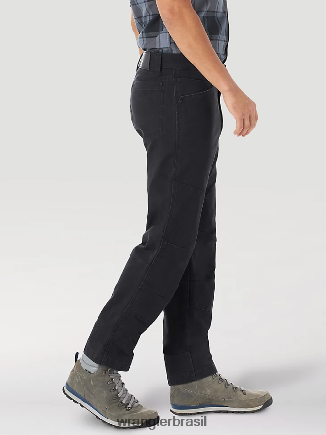 Wrangler calça utilitária reforçada atg caviar (ns857cv) homens roupas 00LN6N625