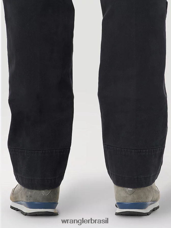 Wrangler calça utilitária reforçada atg caviar (ns857cv) homens roupas 00LN6N625