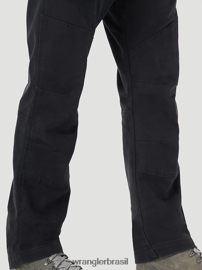 Wrangler calça utilitária reforçada atg caviar (ns857cv) homens roupas 00LN6N625