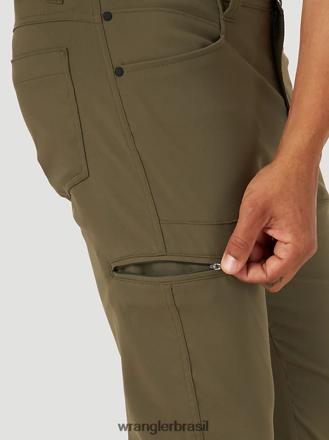 Wrangler calça utilitária sintética atg tartaruga marinha (ns849st) homens roupas 00LN6N630