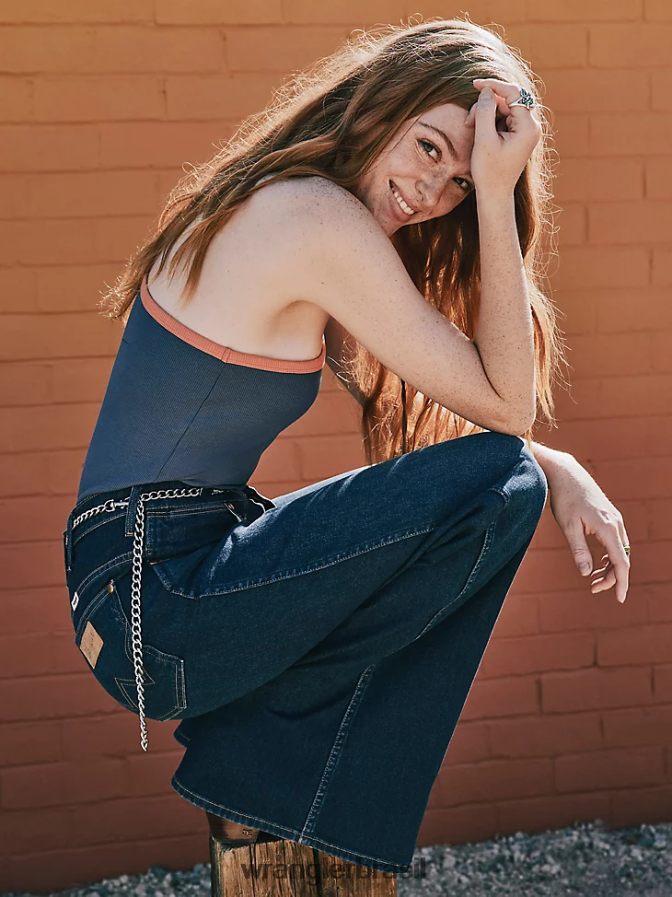 Wrangler cami de um ombro índigo vintage (112334737) mulheres roupas 00LN6N874