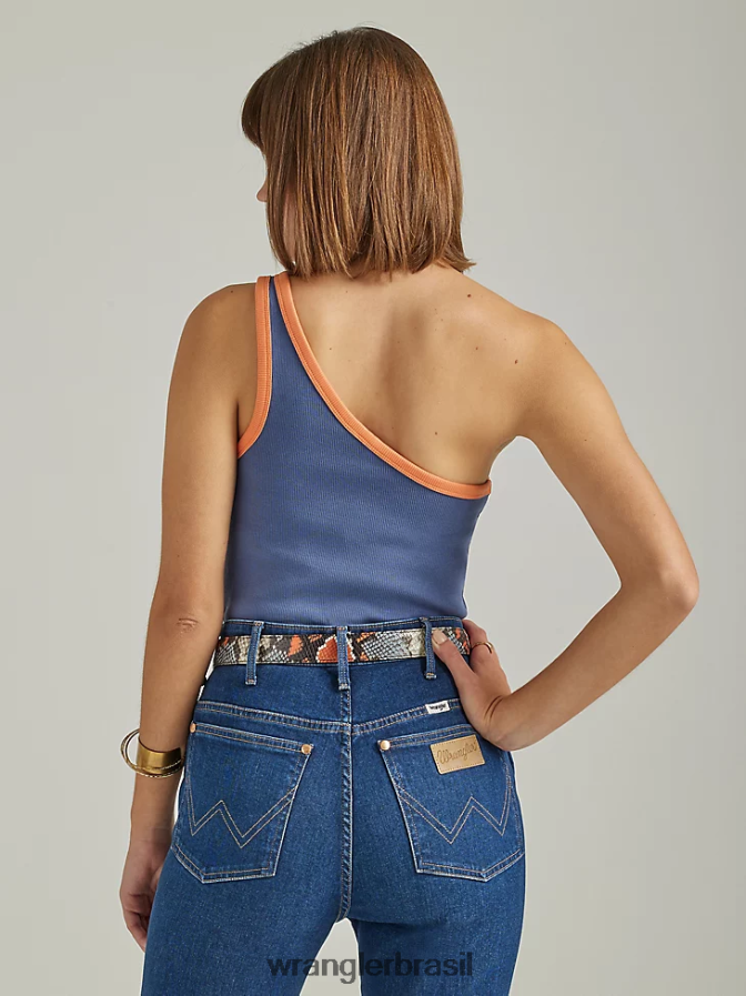 Wrangler cami de um ombro índigo vintage (112334737) mulheres roupas 00LN6N874