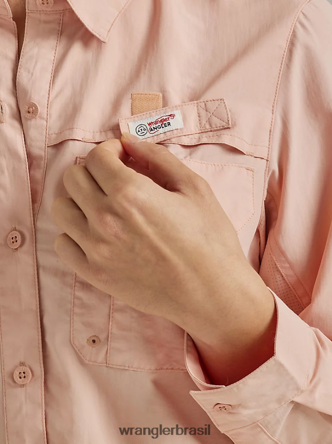 Wrangler camisa atg by angler rosa (112331505) mulheres roupas 00LN6N899