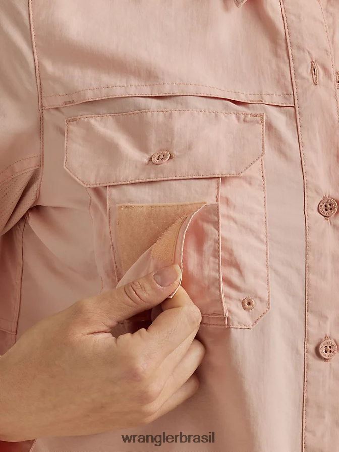 Wrangler camisa atg by angler rosa (112331505) mulheres roupas 00LN6N899