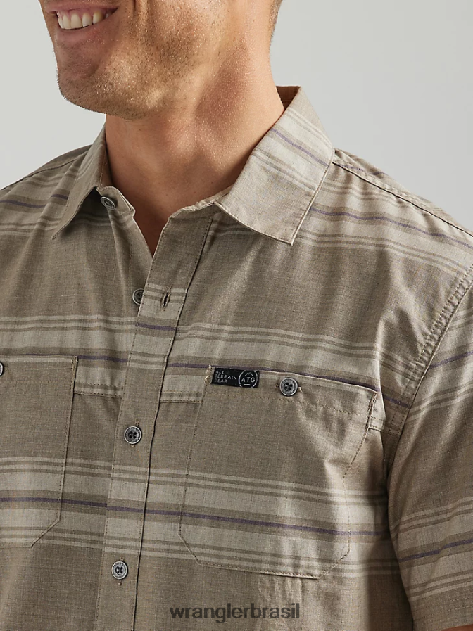 Wrangler camisa atg by brisa riacho cereja (112331239) homens roupas 00LN6N639