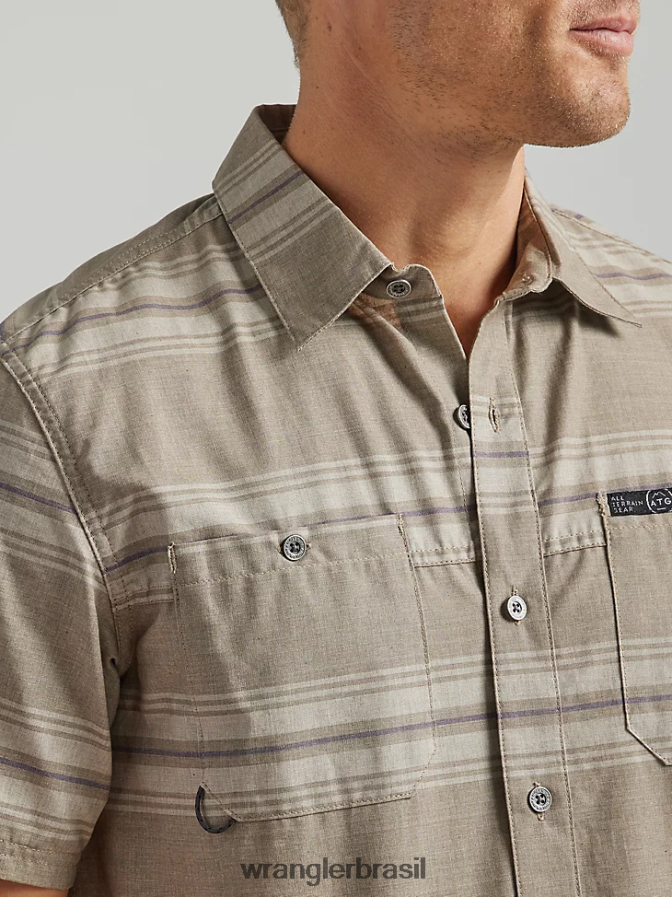 Wrangler camisa atg by brisa riacho cereja (112331239) homens roupas 00LN6N639