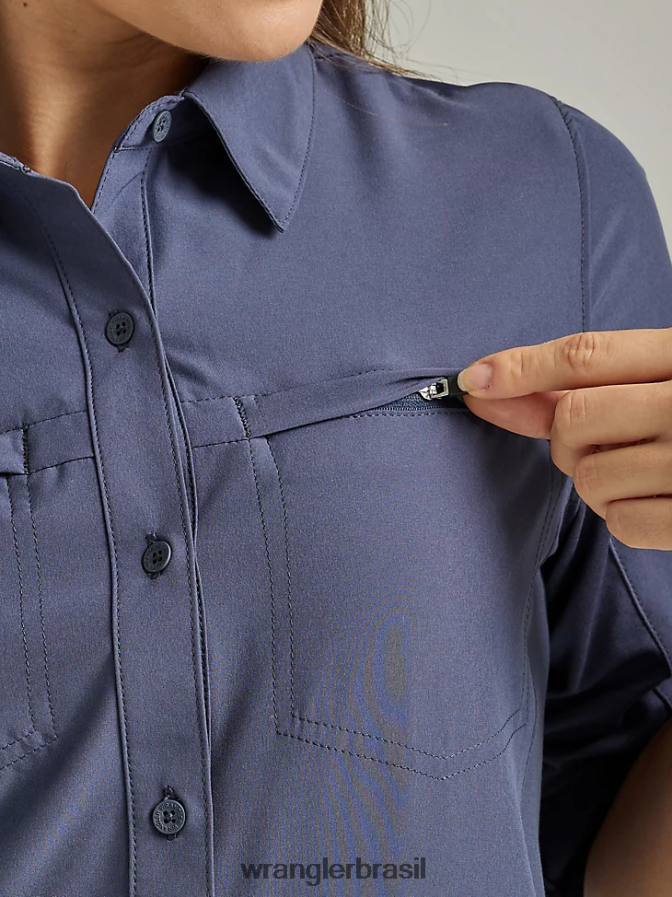 Wrangler camisa atg by trail noites azuis (112333894) mulheres roupas 00LN6N887