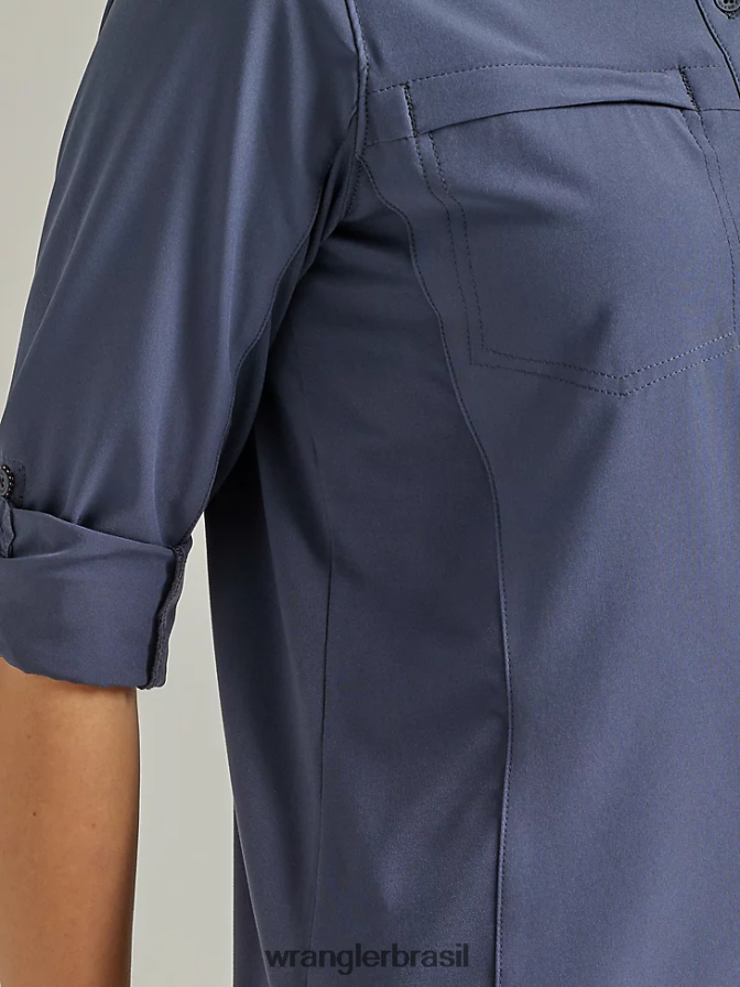 Wrangler camisa atg by trail noites azuis (112333894) mulheres roupas 00LN6N887