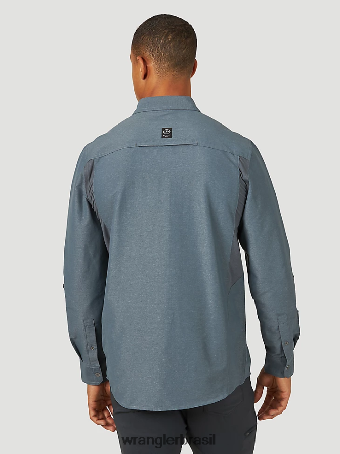 Wrangler camisa atg mix material turbulência (nsb89tn) homens roupas 00LN6N380