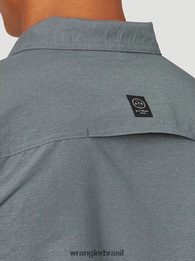 Wrangler camisa atg mix material turbulência (nsb89tn) homens roupas 00LN6N380
