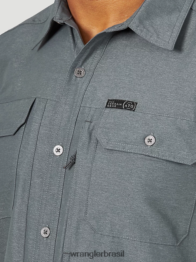Wrangler camisa atg mix material turbulência (nsb89tn) homens roupas 00LN6N380