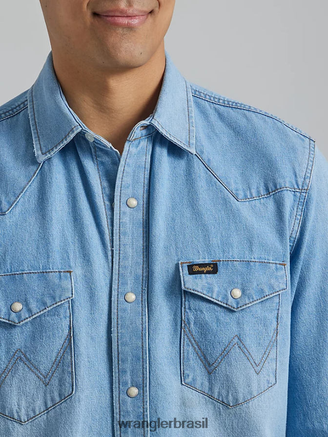 Wrangler camisa de herança sunfade (112335476) homens roupas 00LN6N475