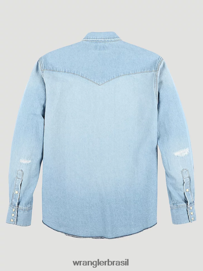 Wrangler camisa de herança sunfade (112335476) homens roupas 00LN6N475