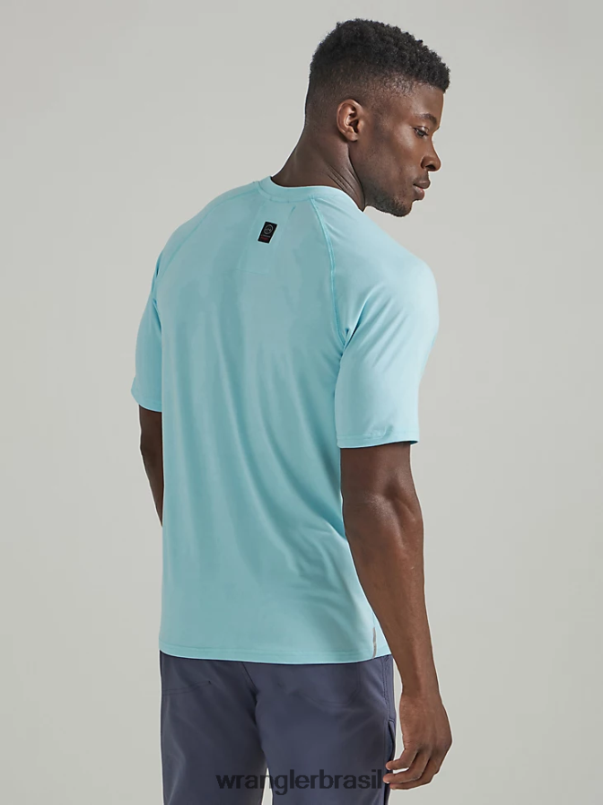 Wrangler camisa de malha de desempenho atg céu (112331266) homens roupas 00LN6N291