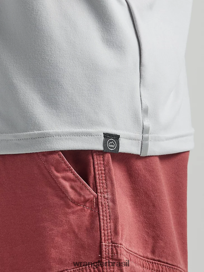 Wrangler camisa de malha de desempenho atg névoa do porto (112331282) homens roupas 00LN6N641