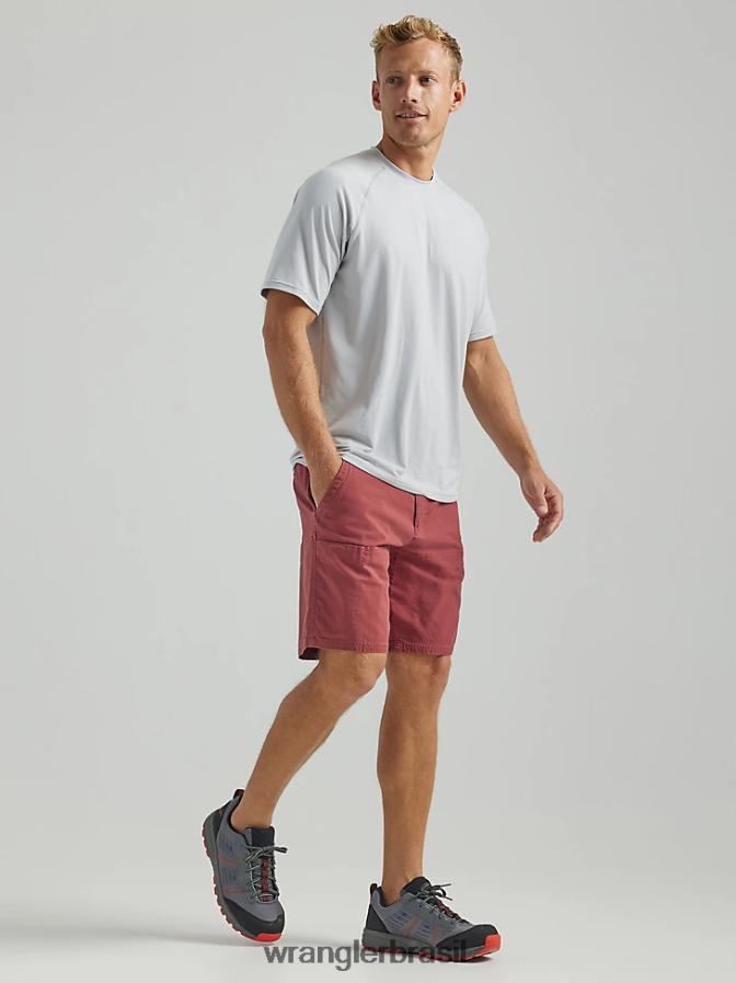 Wrangler camisa de malha de desempenho atg névoa do porto (112331282) homens roupas 00LN6N641