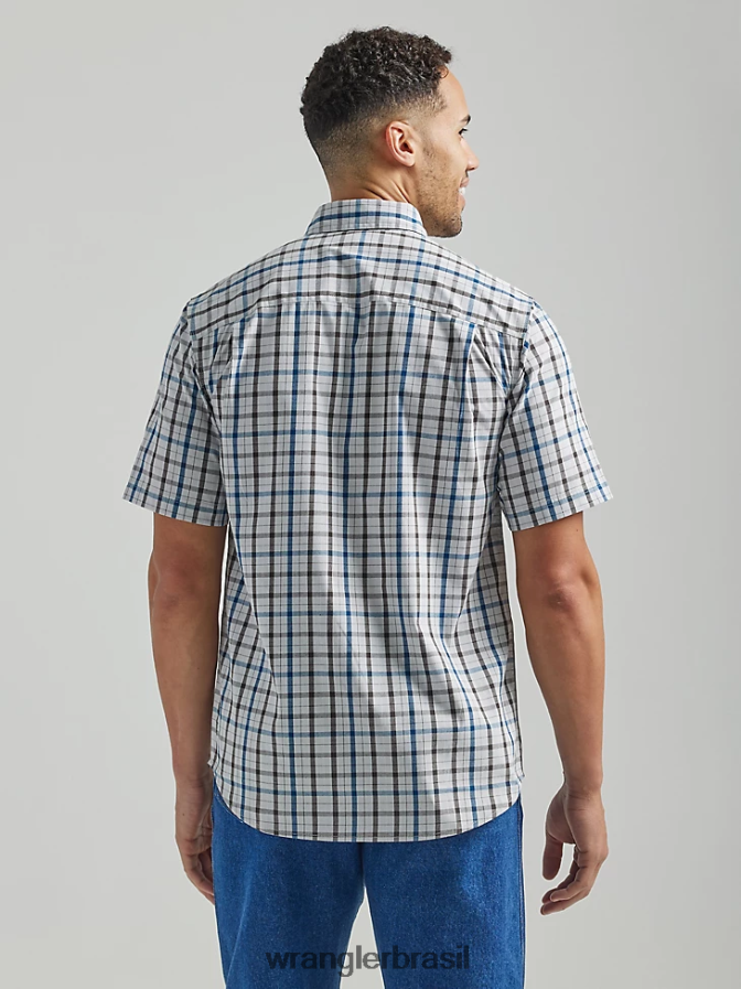 Wrangler camisa de trabalho xadrez riggs workwear chuva torrencial (112325152) homens roupas 00LN6N672