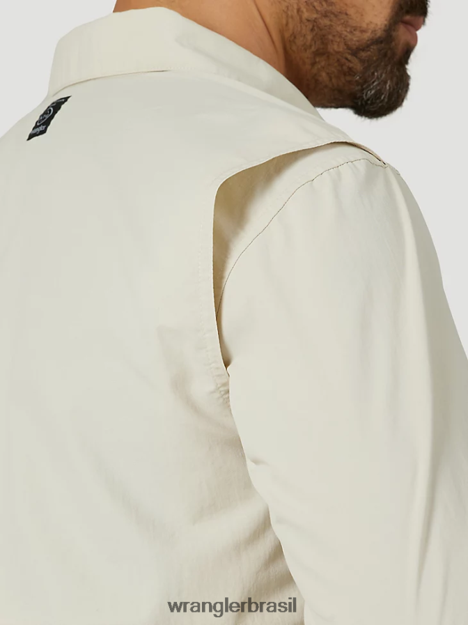 Wrangler camisa manga longa atg angler pelicano (10nsb75pn) homens roupas 00LN6N340