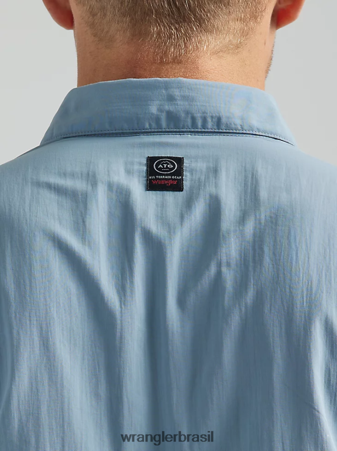 Wrangler camisa manga longa atg angler ventos alísios (112333906) homens roupas 00LN6N338
