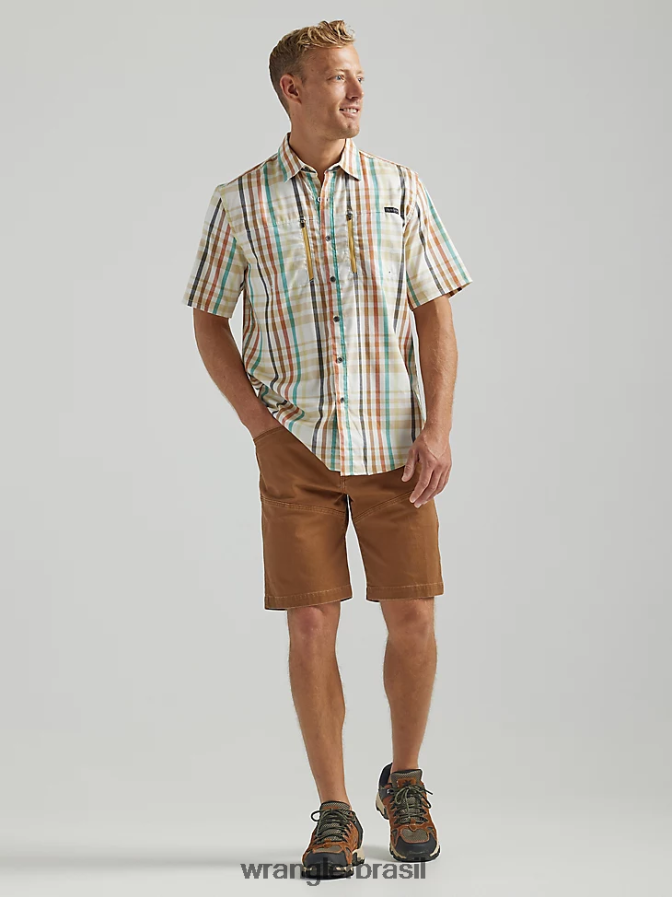 Wrangler camisa xadrez atg by horizonte Praia Carolina (112331234) homens roupas 00LN6N296