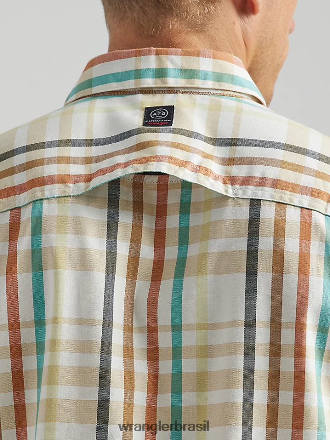 Wrangler camisa xadrez atg by horizonte Praia Carolina (112331234) homens roupas 00LN6N296