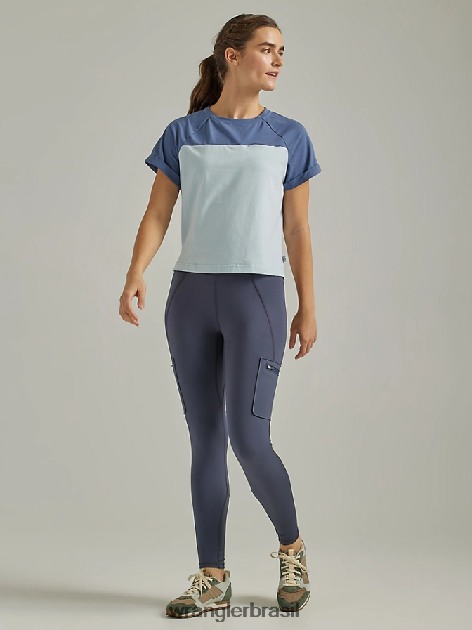 Wrangler camiseta atg by compass índigo vintage (112333846) mulheres roupas 00LN6N875