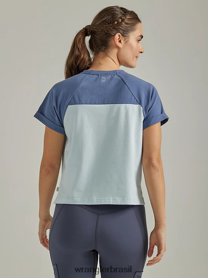 Wrangler camiseta atg by compass índigo vintage (112333846) mulheres roupas 00LN6N875