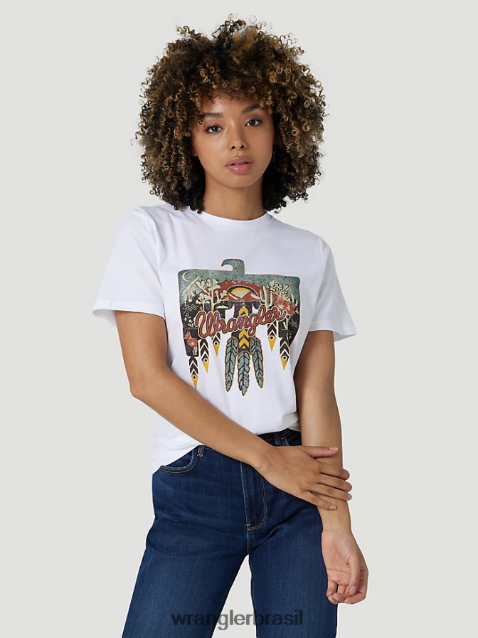 Wrangler camiseta de desempenho de manga curta riggs workwear verde mar (3wf70gr) mulheres roupas 00LN6N876