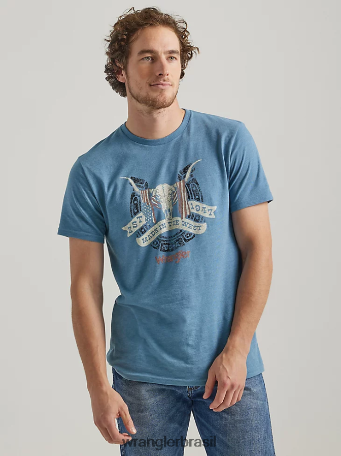 Wrangler camiseta riggs workwear manga longa com bolso Borgonha (3w710bg) homens roupas 00LN6N274