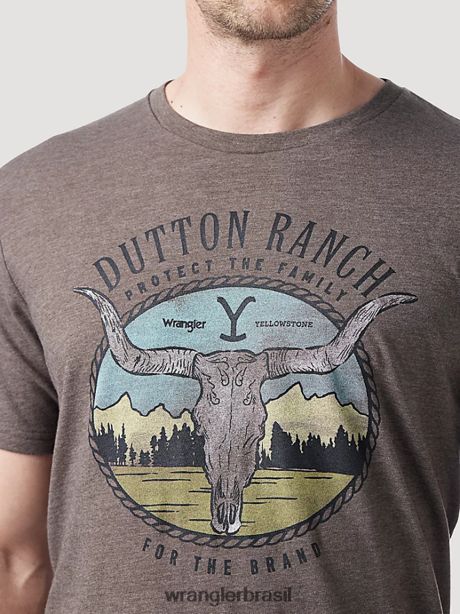 Wrangler camiseta riggs workwear manga longa com bolso Borgonha (3w710bg) homens roupas 00LN6N274