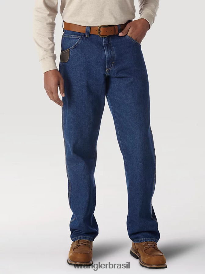 Wrangler carpinteiro de roupas de trabalho riggs índigo antigo (3w020ai) homens roupas 00LN6N156