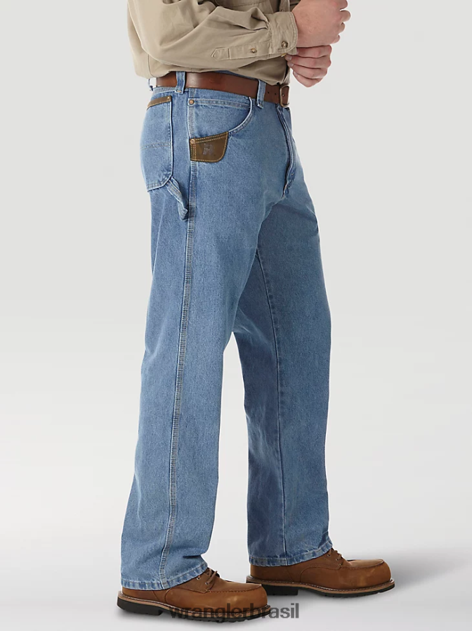 Wrangler carpinteiro de roupas de trabalho riggs índigo vintage (3w020vi) homens roupas 00LN6N157
