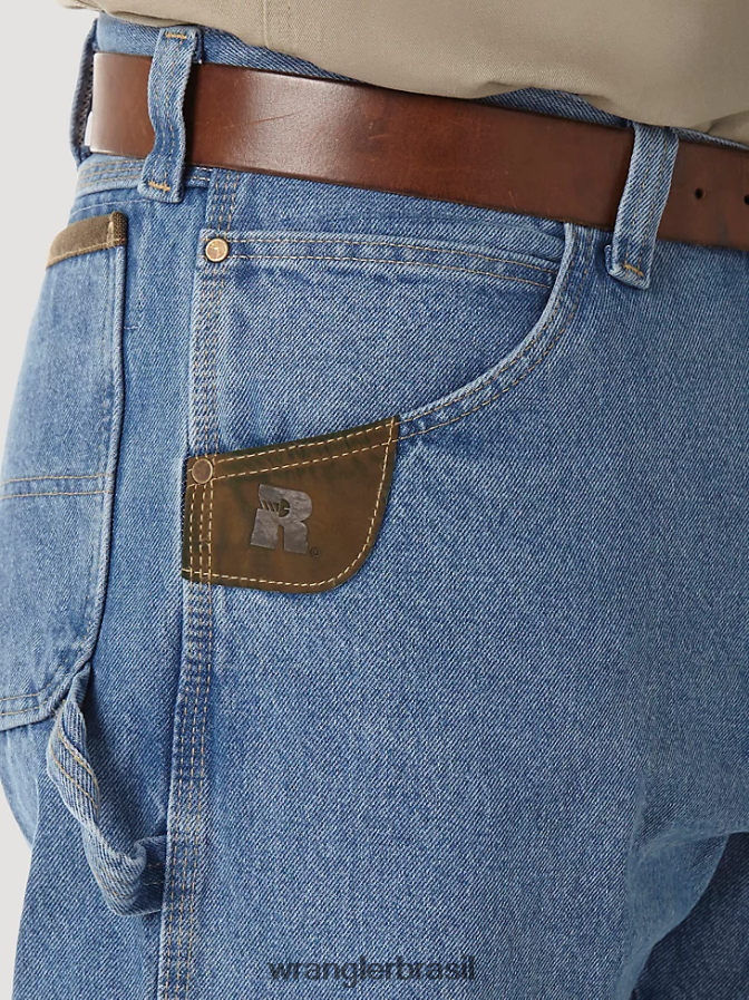 Wrangler carpinteiro de roupas de trabalho riggs índigo vintage (3w020vi) homens roupas 00LN6N157